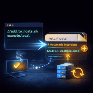 Add to local hosts table