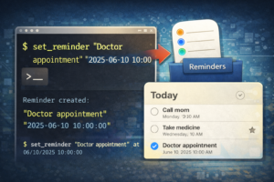 Set reminder to MacOS app from CLI