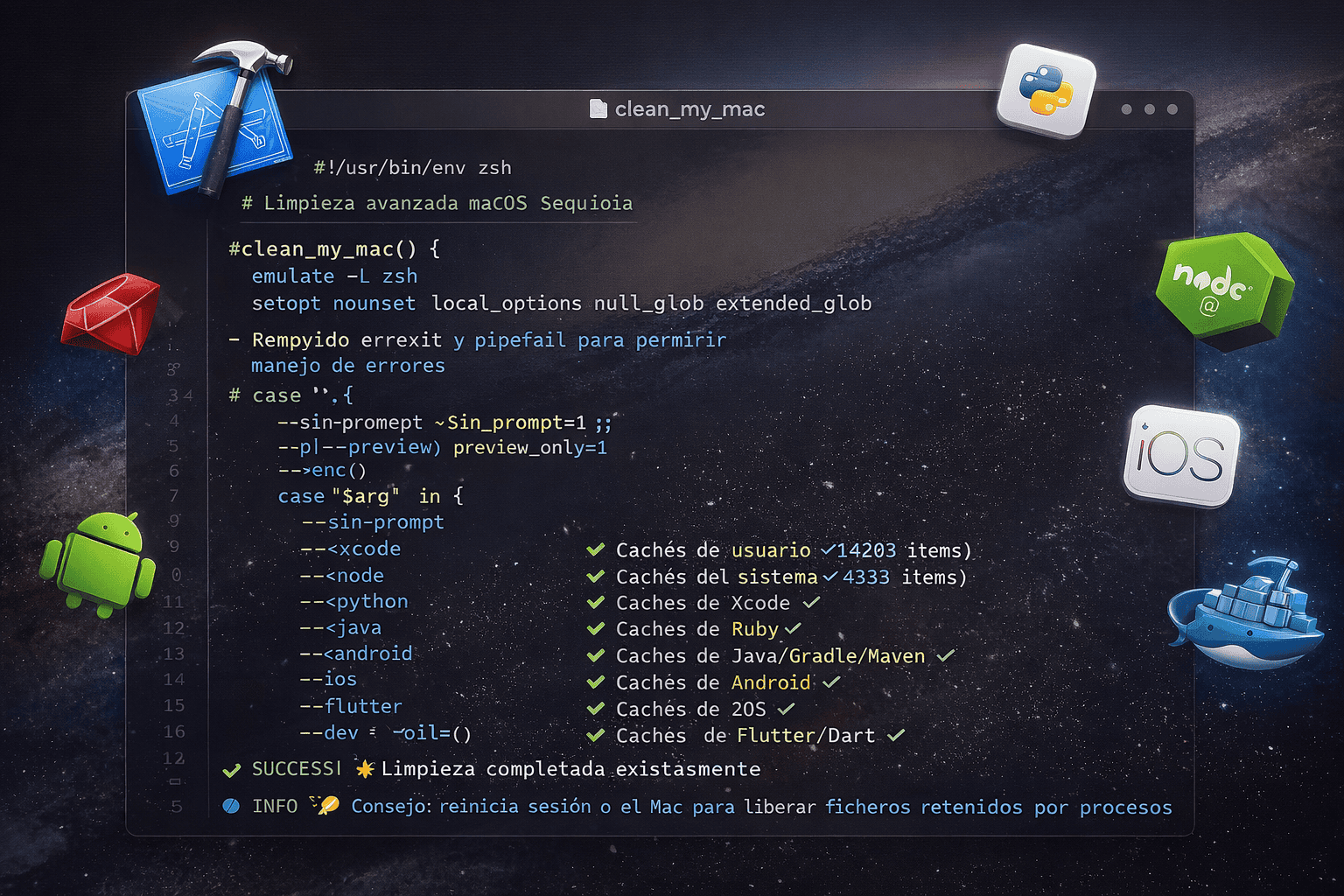 Advanced Cleanup Script for macOS